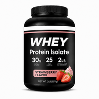 Poudre de protéines de lactosérum à marque privée, saveur fraise, complément nutritionnel sportif pour la prise de masse musculaire, OEM ODM, vente en gros
