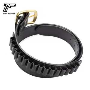 GUNFLOWER – ceintures réglables en cuir pour <span class=keywords><strong>cartouches</strong></span> de munitions, <span class=keywords><strong>16</strong></span> jauges, ceinture Bandolier - Product Image 4