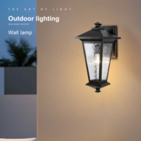 Lámpara de Pared Exterior LED Cuadrada Impermeable IP44 de Alta Calidad, Lámpara Exterior de Aluminio Fundido a Presión de Estilo Vintage para Jardín