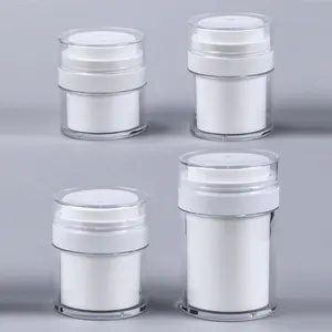 2023 nuovo arrivo confezione cosmetica 15g 30g 50g 100g vaso pompa crema lozione airless per la cura della pelle in plastica acrilica di lusso