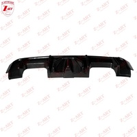 Diffuseur arrière en Fiber de carbone sec Z-ART 2021 + avec LED pour BMW G80 G82 G83 lèvre arrière en Fiber de carbone préimprégnée pour BMW M3 M4 menton de queue