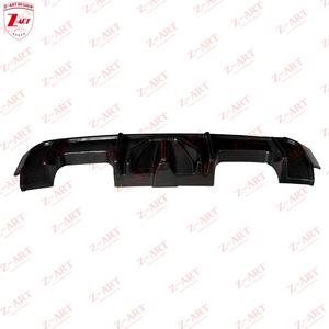 Diffuseur arrière en Fiber de carbone sec Z-ART 2021 + avec LED pour BMW G80 G82 G83 lèvre arrière en Fiber de carbone préimprégnée pour BMW M3 <span class=keywords><strong>M4</strong></span> menton de queue - Product Image 2