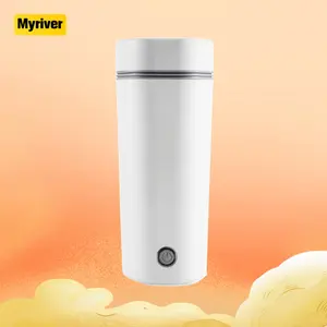 Myriver ketel listrik portabel mobil, ketel listrik Mini Usb 400Ml, Ketel teh perjalanan