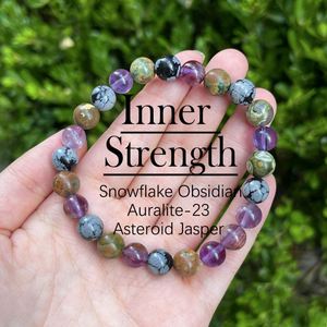 Natural Stone <b>Bracelet</b> Colorful Glass Beaded Solar Plexus Power Tiered Pricing Policy Quality Guarantee Card - Product Image 2