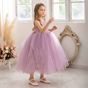Robe de princesse en tulle pour filles, idéale pour l'été, les mariages, les anniversaires, les fêtes, les défilés et les spectacles sur scène - Product Image 3