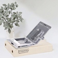 Boîte en plastique PP pliable personnalisée, recyclable, transparente, avec revêtement UV, pour l'emballage de gadgets électroniques, de petits articles de consommation, vente au détail