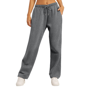 <span class=keywords><strong>Pantalon</strong></span> de survêtement pour <span class=keywords><strong>femme</strong></span> avec cordon de serrage Sportswear <span class=keywords><strong>Pantalon</strong></span> de survêtement à jambe droite Taille moyenne <span class=keywords><strong>Pantalon</strong></span> de survêtement décontracté ample pour l'été - Product Image 3