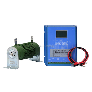 Hybride 800w <span class=keywords><strong>12v</strong></span> 24V 48V étanche à l'eau hors réseau éolien solaire hybride MPPT contrôleur lampadaire éolienne 800w solaire 500w - Product Image 3