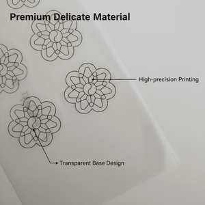 Étiquettes transparentes estampées à chaud, autocollants à motifs de fleurs de prunier et de Tai Chi, autocollants décoratifs adhésifs personnalisés - Product Image 2