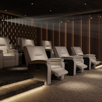 5.1 7.1 Heimkino-System Sitzreihe Italienisches Luxus-Kinosofa mit Elektrischer Verstellung und Hochwertiger Individualisierung
