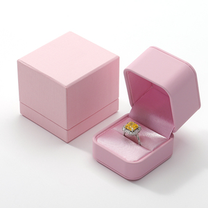 FANXI - Cajas de Embalaje de Joyería Cuadradas Modernas de Piel Sintética al por Mayor, Caja Organizadora de Lujo Personalizada para Anillos, Pendientes y Pulseras - Product Image 1