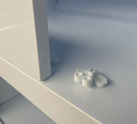 Banc d'île centrale en polypropylène mobilier de laboratoire avec armoires expérience chimique