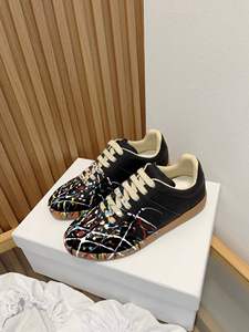 Luxurious Custom Lace-Up High-Heeled Retro Black Shoes Cushioning Soft Soles Fashion Trend Durable Men's Women's Casual - Product Image 2