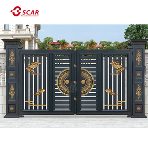 Wrought Sắt Side Cổng Trang Trí Rèn Sắt Cổng Phụ Kiện Mới Nhất Chính Thiết Kế Cổng Với Bánh Xe Đu Cổng Mở - Product Image 1