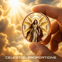 Pièce commémorative personnalisée en cuivre fin .999 de 1 oz, motif Chevalier ailé, relief 3D, objet de collection fantastique