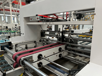 Machine automatique de fabrication de cartons / Plioir-colleuse-agrafeuse pour emballages en papier et en bois / Haute vitesse 150 m/min, électrique, facile à utiliser