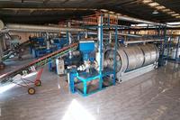 Four rotatif de recyclage des pneus usagés de marque Lefang, en acier inoxydable, 60 kW, collecteur de déchets