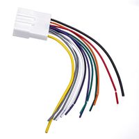 Kabel listrik pemutar multimedia mobil, konektor Audio antena untuk Nissan Stereo DVD Android