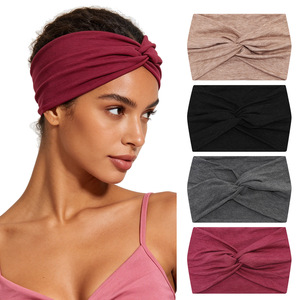 Diadema Deportiva Extra Ancha de 24*18cm, Estilo Europeo Americano, Absorbente de Sudor, Unisex, para Yoga, Fitness, Ciclismo al Aire Libre, Accesorios para el Cabello - Product Image 1