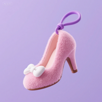 Chaussures à talons hauts souples avec logo OEM personnalisé pendentif animal en peluche jouets porte-clés mignon vache en peluche pendentif cadeaux