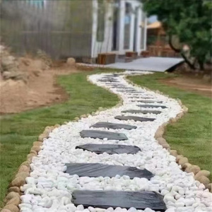 Bellissime <span class=keywords><strong>Pietre</strong></span> Decorative Bianche per Copertura del Terreno, Soppressione delle Erbacce ed Estetica dei Aiuole nei <span class=keywords><strong>Giardini</strong></span>, Ciottoli Bianchi Effetto Neve - Product Image 3