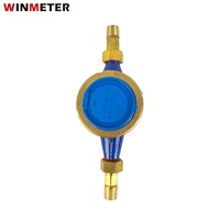 Medidor de Agua Mecánico de Hierro Fundido Multijet DN15 de 1/2 Pulgada, Impermeable IP68, Económico, para Uso Doméstico y Residencial