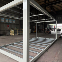 Structure de conteneur en acier galvanisé sur mesure, squelette métallique de support pour maison préfabriquée, usage résidentiel et bureautique