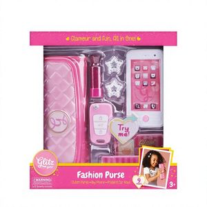 Set de Bolsos de Moda EPT para Niñas Pequeñas, Set de Regalo Infantil con Teléfono de Juguete y Llaves de Coche de Juguete, Set de Juego de Salón de Belleza con Luz - Product Image 4