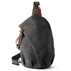 Sac bandoulière messager décontracté en toile grande capacité pour homme, idéal pour étudiant, mode urbaine et usage quotidien - Product Image 1