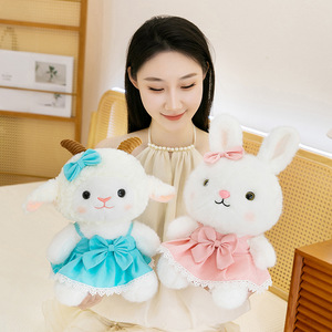 Jouets en peluche personnalisés pour poupées en forme de <span class=keywords><strong>petit</strong></span> agneau de 30 cm, 40 cm, 50 cm, 60 cm, fabrication de jouets en peluche en coton PP, jouets en peluche pour enfants, jouets en peluche de Noël - Product Image 3