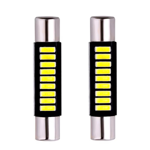 Luz de lectura LED para coche B6 29mm 4014 9Smd cabeza plana doble cabeza 31mm luz de techo de coche Luz de flores espacio de estacionamiento delantero de coche - Product Image 1
