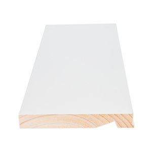 Thiết kế hiện đại màu trắng primed Pine Board cửa sổ sill khuôn trang trí ngoại thất Trim - Product Image 1