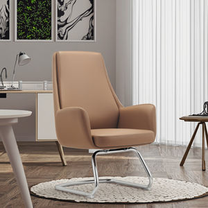 Chaise de <span class=keywords><strong>bureau</strong></span> ergonomique pivotante inclinable moderne bon marché avec repose-pieds réglable en cuir et tissu entièrement en maille pour une longue séance assise - Product Image 4