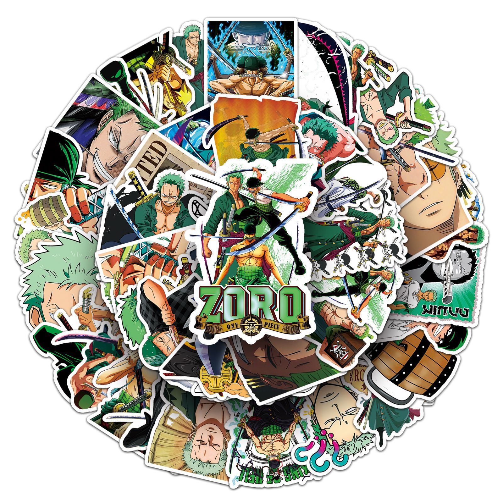 One Piece - Pack 5 Stickers Autocollants One Piece Future Island Egghead Ichiban Kuji Lot K