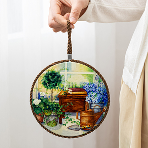 Sublimate tovaglietta in ceramica e isolamento termico Pad decorazioni per la casa ornamenti e forniture da cucina per pentole e padelle - Product Image 5