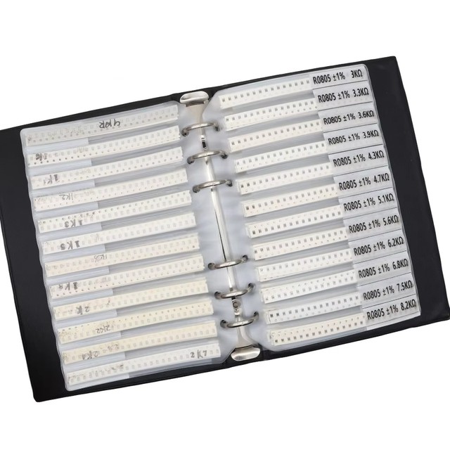 170Values 8500PCS SMD Ceramic Composition 0.25W Resistor 1% 0R~10M 0201 0402 0603 0805 1206 Sample Book Assortment Kit C643