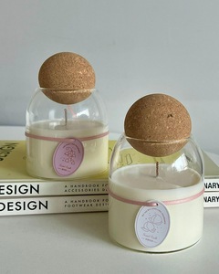 Đơn giản và phong cách không khí nhà nến lọ thủy tinh trang trí đám cưới với nắp Lọ nến thủy tinh - Product Image 2