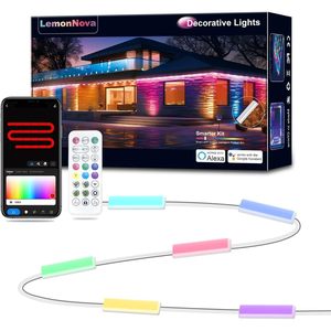 Bande lumineuse LED décorative LemonNova 20FT, étanche, contrôle par application, éclairage intelligent pour la maison, utilisation intérieure et extérieure - Product Image 1