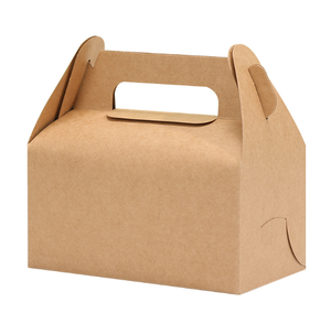 Boîte rigide en papier kraft recyclable écologique épais, découpée et pliée, avec poignée intégrée, fermeture magnétique, sans colle requise - Product Image 1