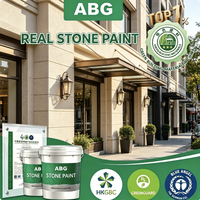 Peinture pour granit modifiée à la résine avec mélange de grains minéraux pour bases murales en béton dur et dense