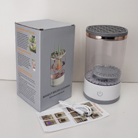 Nettoyeur de pinceaux cosmétiques automatique portable, machine à laver et sécher, prise EU, électrique, pour usage domestique et commercial