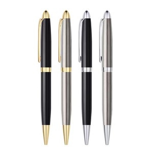 Stylo Bille Métallique Personnalisé de Luxe Gravé Heada, Largeur d'écriture 1.0mm, Argent, Modèle 1.0, Vente en Gros - Product Image 6