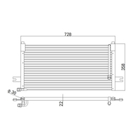 Condenseur de système de climatisation automobile de rechange pour NISSAN PATROL OEM 9210001J00