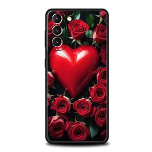 Belle Rose <span class=keywords><strong>Rouge</strong></span> Fleurs Téléphone étui pour <span class=keywords><strong>samsung</strong></span> <span class=keywords><strong>Galaxy</strong></span> S24 S23 S22 S20 Ultra S21 FE 5G S10 S9 Plus S10E S8 Couverture En Silicone Souple - Product Image 3