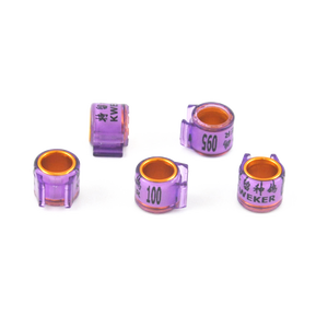 애완 동물 공장 닭 가금류 발 밴드 협회 플라스틱 비둘기 다리 반지 새 비둘기 반지 8mm - Product Image 1