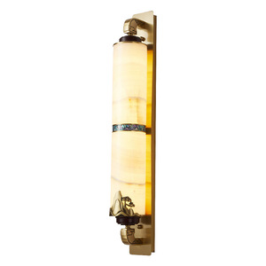 Chinese Style <b>Wall</b> Lamp Marble Shade Led <b>Light</b> Source E27 Bulb Base For Living Room Bedroom Tv Background <b>Wall</b> Lighting - Product Image 4