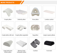 Benutzer definierte komfortable umwelt freundliche visko-elastische Memory Foam Lendenwirbel stütze Kissen Dreieck Form für körpers pezi fische Rückens ch merzen