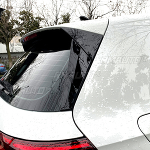 2 pièces Spoiler latéral de fenêtre arrière noir brillant pour Volkswagen Golf 8 MK8 2020-2021 Accessoires de voiture - Product Image 6