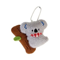 Porte-clés en peluche mini koala mignon, pendentif de sac à dos, jouet en peluche doux, souvenir, cadeau kawaii