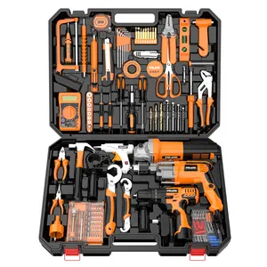 Supplier Factory Wholesale drilling drills total tool set box multi-function power tools bulk